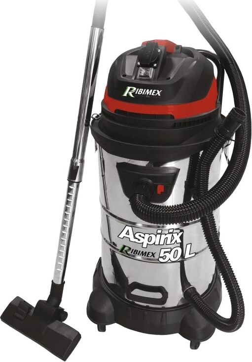 Ribimex - Tankstaubsauger 50l 1200w edelstahl/schwarz PRASP51LPE