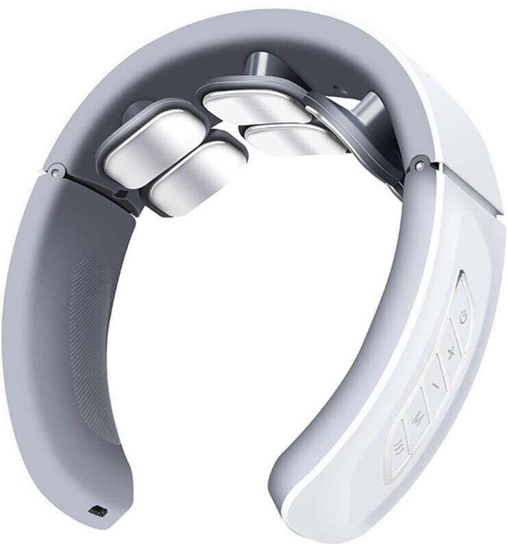 Kabelloses 11-in-1-Nackenmassagegerät – 42 °C Wärmetherapie – 9 Intensitätsstufen und 6 Modi – Schmerzlinderung und Ents...