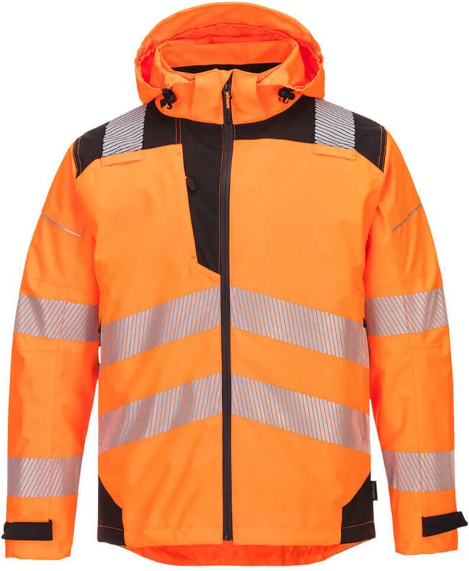 Regenjacke Imper-respirante Extreme Pw3 Farbe: Orange/Schwarz Größe M - Portwest