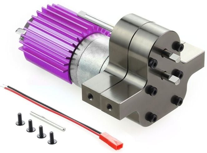 Tlily - Metall 370 Motor Getriebe Box für C14 C24 B24 B36 mn D90 D99 MN99S rc Auto Upgrade Teile,