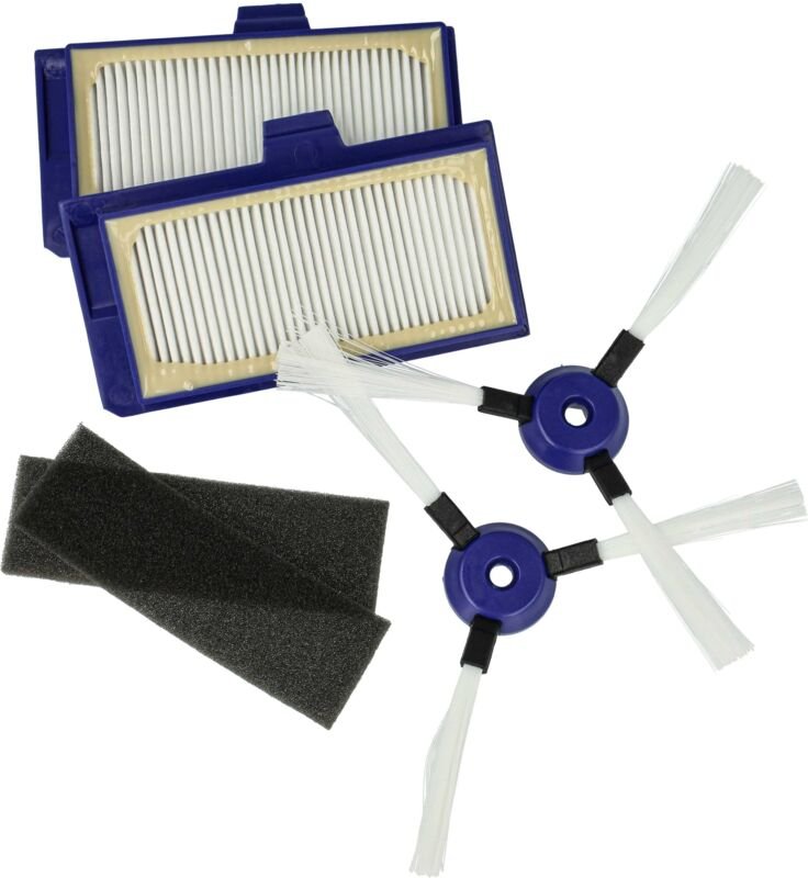 6-tlg. Zubehör-Set Ersatz für Rowenta ZR710101 für Staubsauger-Roboter - Schaumstoff-Filter, HEPA-Filter, Seitenbürsten ...