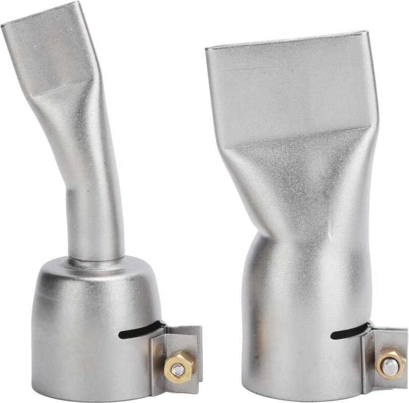 Eosnow 2 Stück Schweißpistole Flachdüse 20 mm kleine 40 mm große Spitze für Schweißgerät aus Edelstahl