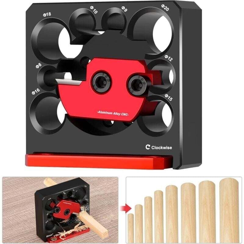 Dübellehre, elektrisches Bohrfräswerkzeug mit rundem Schaft, Arbeitswerkzeuge zum Dübeln von Holz