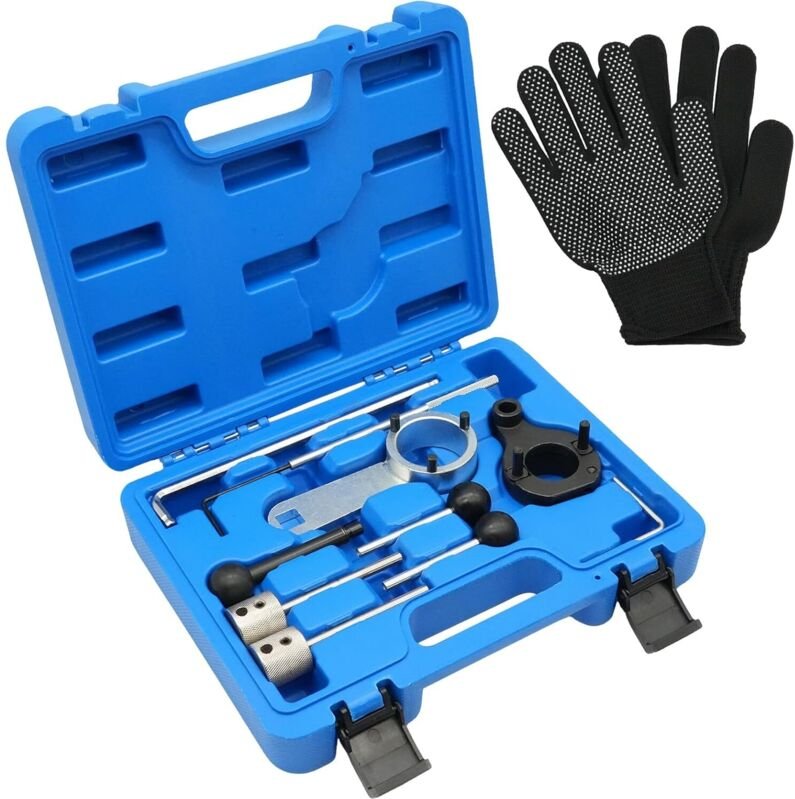 10-teiliger Motor-Steuerketten-Werkzeugsatz, Werkzeug zum Zahnriemenwechsel, kompatibel mit VW, Audi, Seat, VAG EA288, 1...