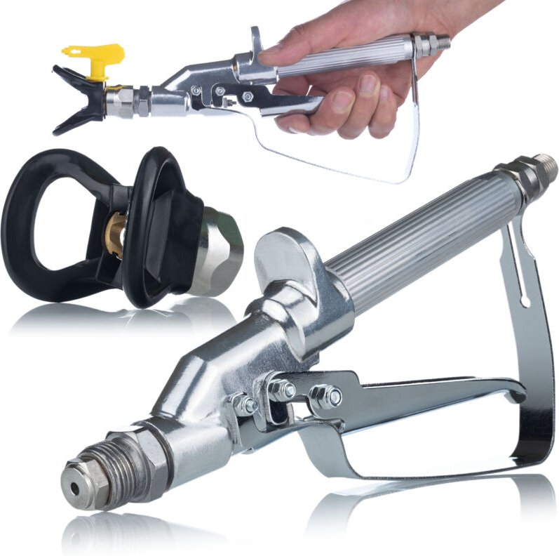 Rosfix UltraSpray PMLRUS01 – Liniere Farbspritzpistole mit Düsenschutz 250 bar, 1/4" Anschluss, 7/8" Düsenaufnahme Für S...
