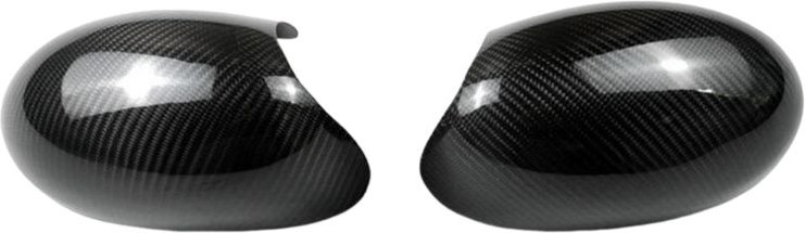 Echte Carbonfaser-Auto-Rückspiegelabdeckung für R55 R56 2007-2013 R60 2011-2016 Seitenkappe