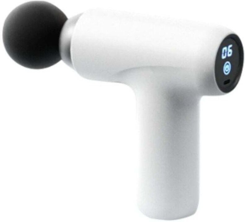 Elektrische Mini-Faszienpistole – 8 austauschbare Aufsätze – 440 g – 16 kg Leistung – 12 mm Eindringtiefe – Dekompressio...