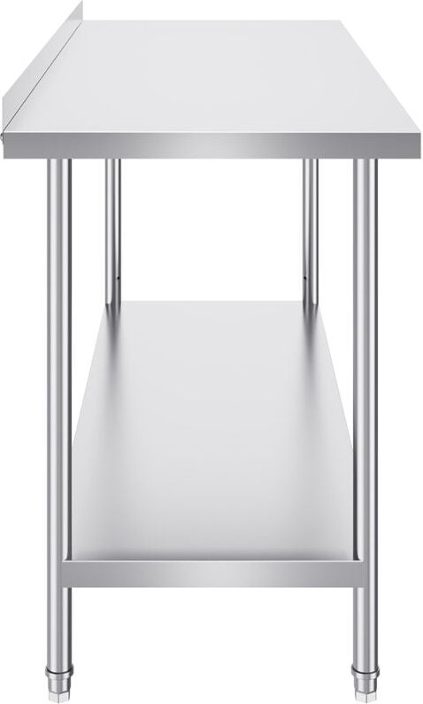 Edelstahl-Arbeitstisch 24 x 60 x 36 Zoll, gewerblicher Arbeitstisch mit einstellbarer Höhe, robuster Tisch für Lebensmit...