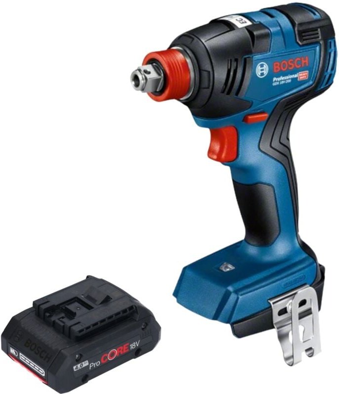 Bosch gdx 18V-200 Professional Akku Drehschlagschrauber 18 v 200 Nm Brushless + 1x ProCORE Akku 4,0 Ah - ohne Ladegerät