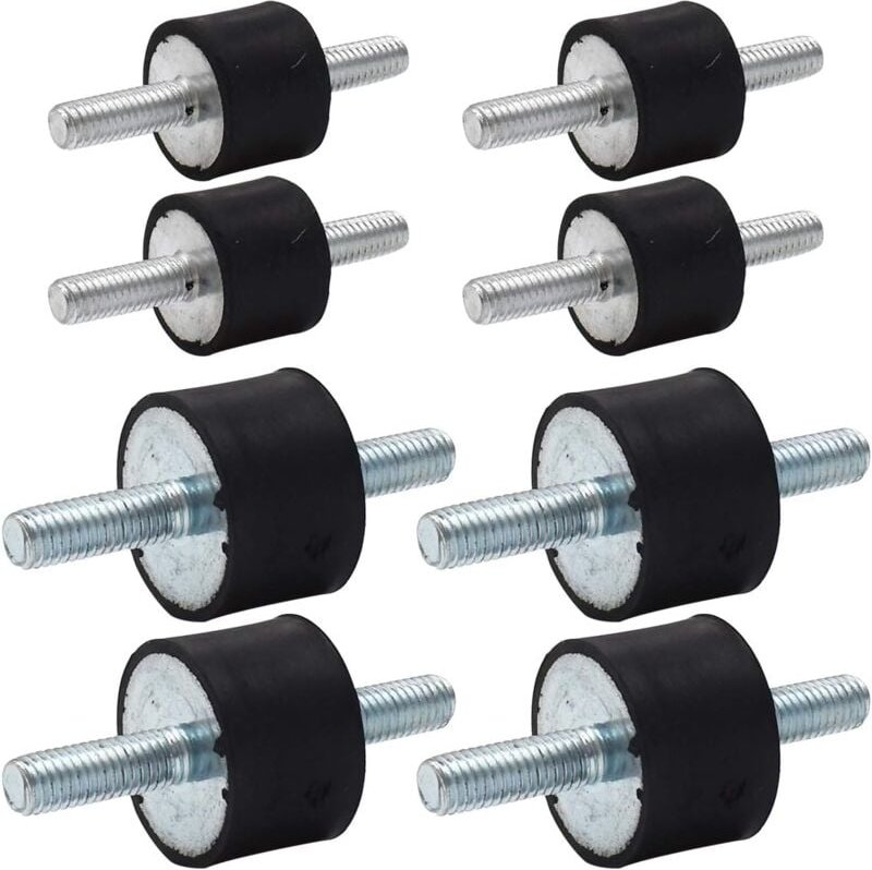 Gummi-Isolationshalterungen, 8 Stück, M8 M6 Anti-Vibrations-Gummi-Stoßdämpfer, Vibrationsdämpfer für Auto-Bootsspulen (3...