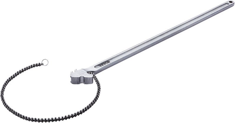 VEVOR Kettenschlüssel, 48 Zoll Kettenrohrschlüssel, 13,4 Zoll Durchmesser Kapazität, CRV umkehrbarer Rohrverschraubungss...