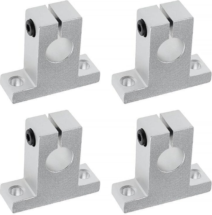 4x SK16 Linearwellenhalterung 16mm CNC Linearführungseinheiten mit Kugelgelenken Wellenführungsschienenhalterung für 3D-...