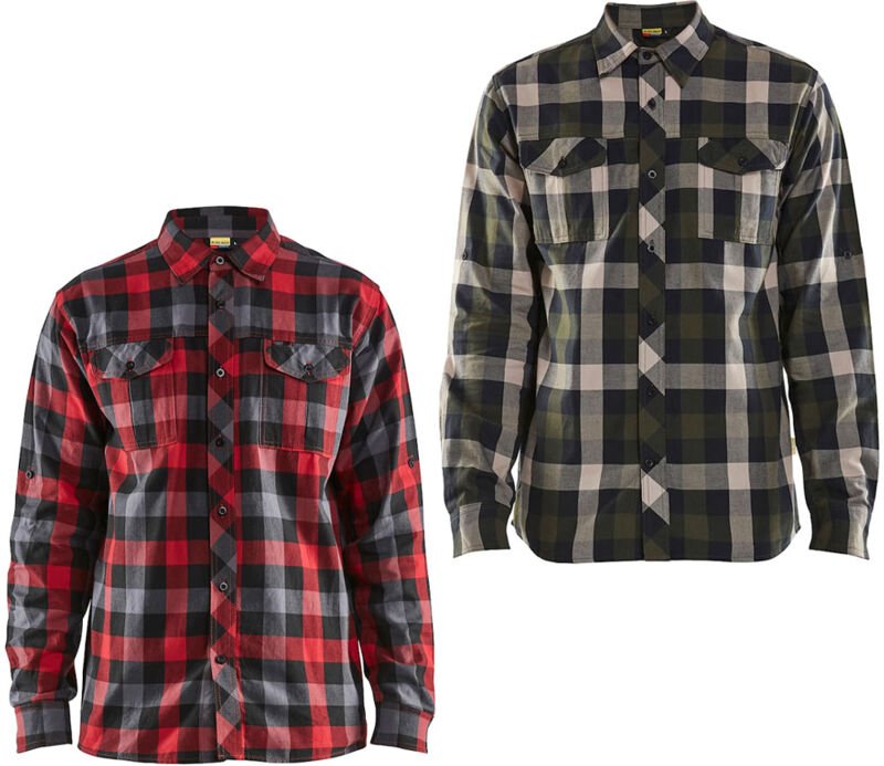Blaklader - 3299 1152 Arbeitshemd aus Flanell - xxxxl - Olivgrün