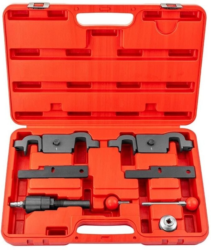 Nockenwellen-Einstellwerkzeug, Motor-Arretierwerkzeug-Satz, kompatibel mit Porsche Cayenne Panamera V6 3.6L V8 4.5L 4.8L...