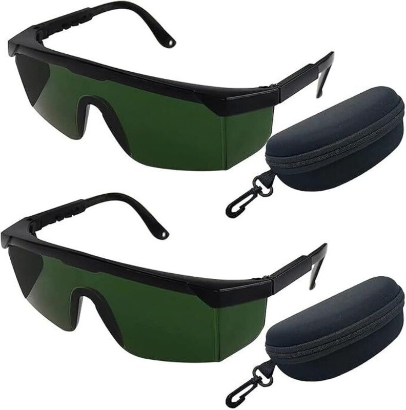 Zweiteilige Laserschutzbrille, Schutzbrille für Rotations- und Mehrlinienlaser (grün), verbessert die Sichtbarkeit des g...
