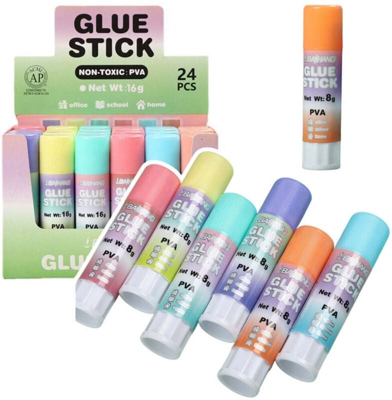 School office glue stick pastel 8g