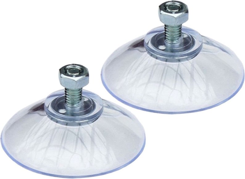 Dandibo - 2x Saugnapf mit Gewinde ø 40mm M5x10mm + Mutter extra Stark Saugnäpfe Sauger Saugnapfhalter