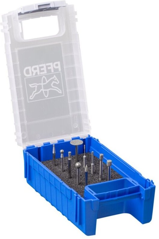 Pferd - Diamant-Schleifstift-Set 10-tlg. Schaft-Ø3 mm D126 (mittel)