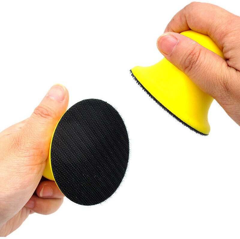 Stück Handschleifer-Schleifpad mit Klettverschluss, Schleifklotz, Polierscheibe aus PU-Schaumstoff zum Schleifen, Polier...