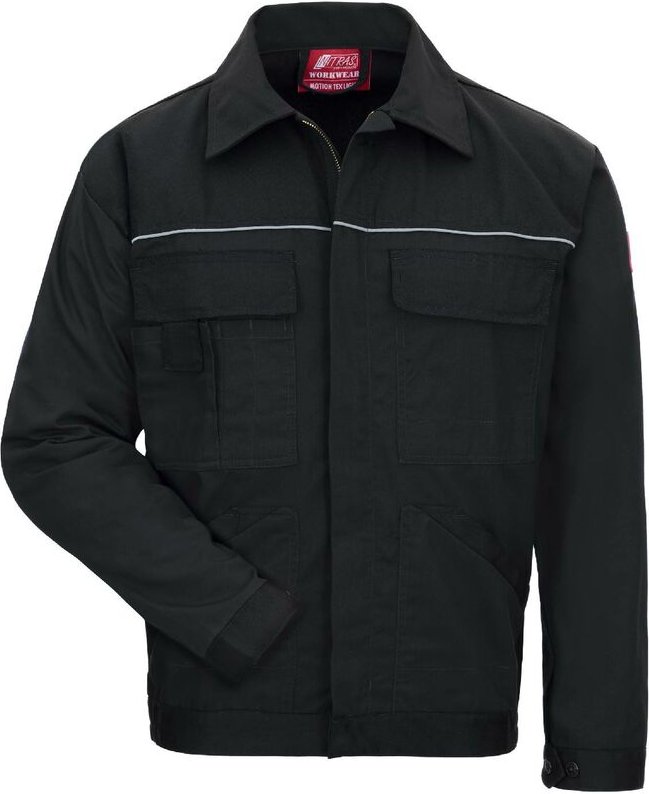 Nitras MOTION TEX LIGHT Arbeitsjacke schwarz Größe 54