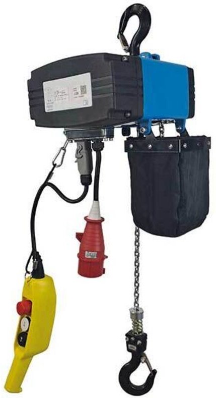 Elektrischer Kettenzug mit 2 Geschwindigkeiten – max. Hubhöhe 3 m – max. Tragkraft 250 kg – TÜV-zertifiziert - 299259