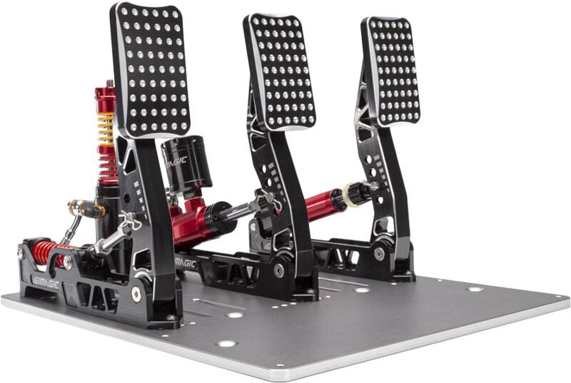 SIMAGIC Crimson Edition Dreipedal-Hydraulikkit, 100-kg-Wägezelle