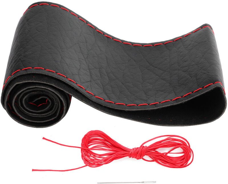 Fdit Universal Lenkradbrücke aus Elefantenleder (schwarz rot).