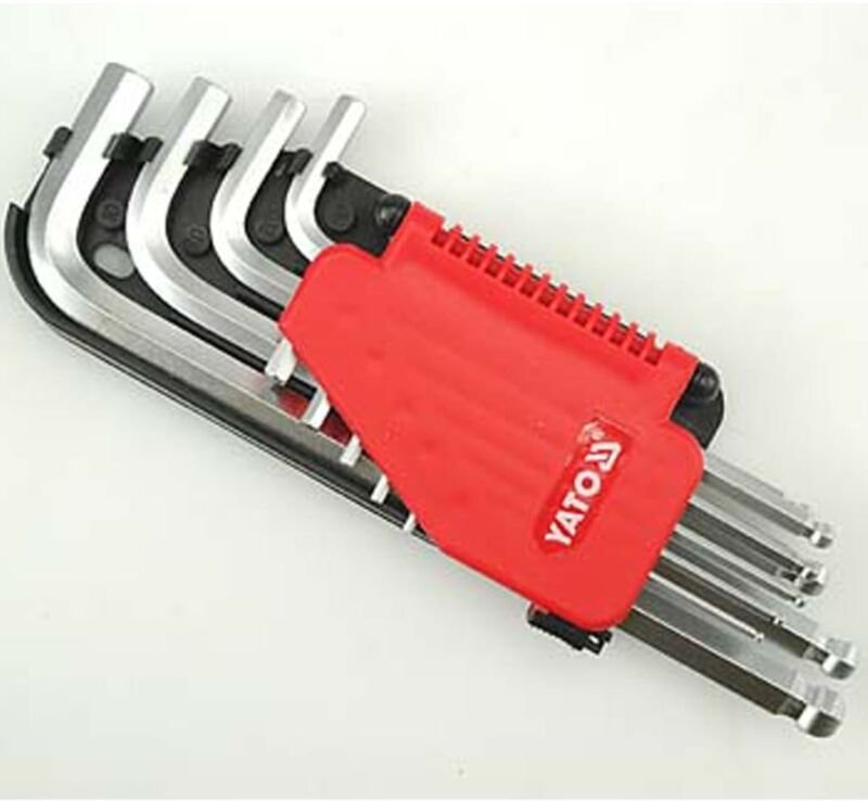 Inbusschlüssel Kugel 9-Teilig 2.0-10mm - Yt-0507