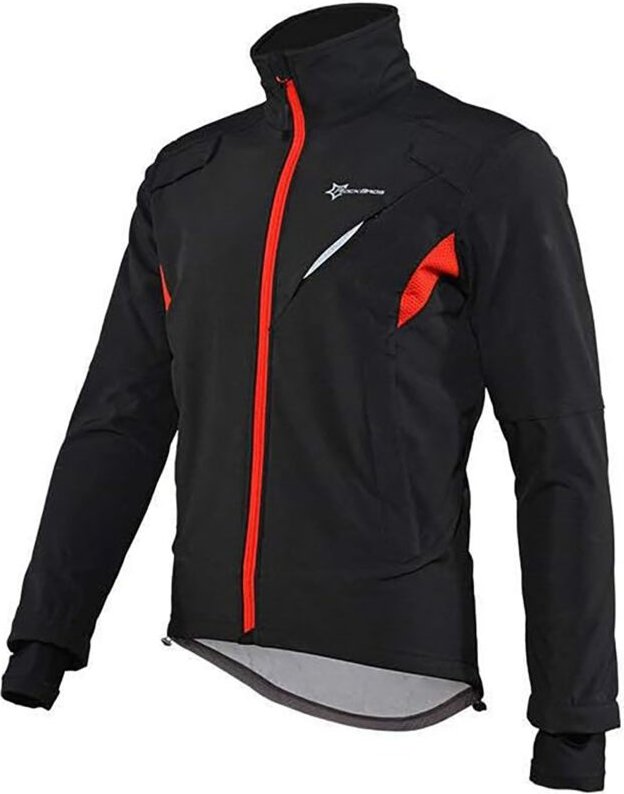 Winddichte Radsportjacke bis -10°C Gr. L - schwarz