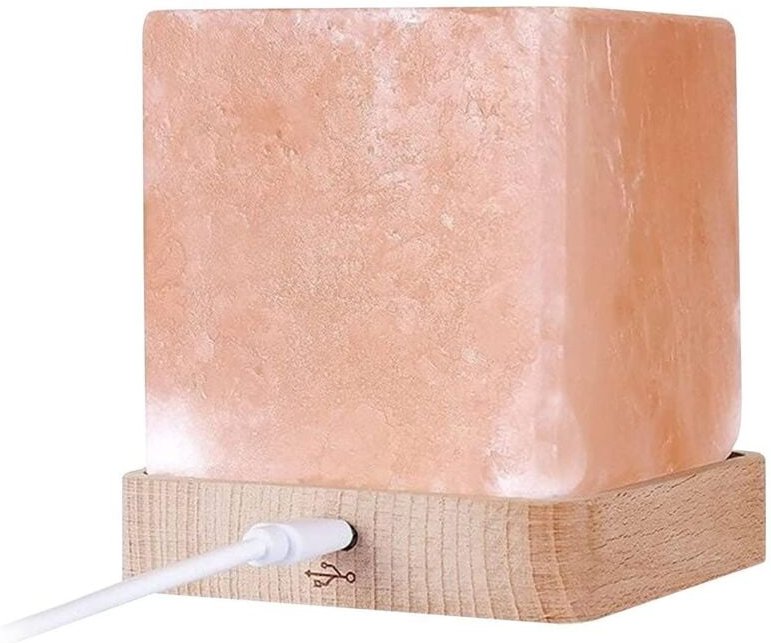 Lampe aus Himalaya-Salz