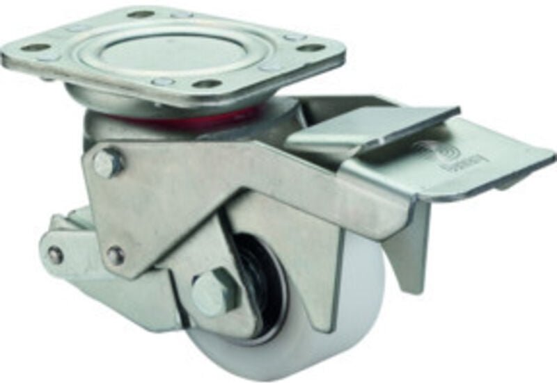 BS Rollen Heberolle W120.B15.075 Lenkrolle mit Feststeller, Raddurchmesser 75 mm,