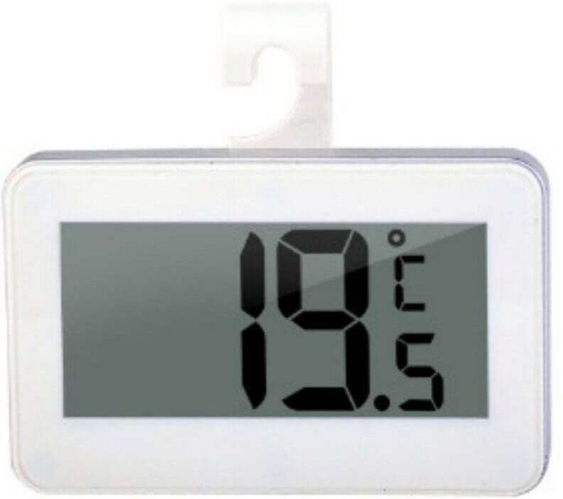 Digitales Kühlschrankthermometer, wasserdichtes Gefrierschrankthermometer, hochpräzise mit Alarmfunktion und Haken für K...
