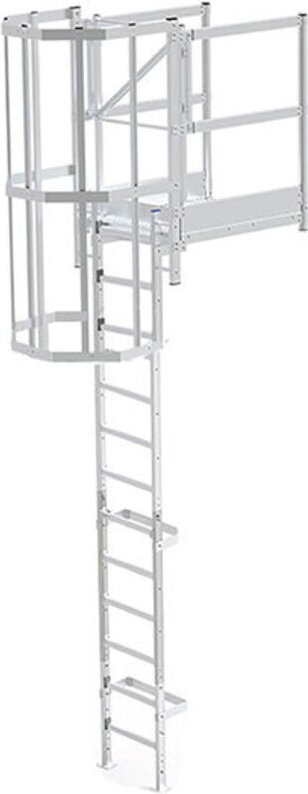 Ortsfeste Steigleitern - Steighöhe 2.80 bis 3.10m - CS31-CPSH-060-CVAP