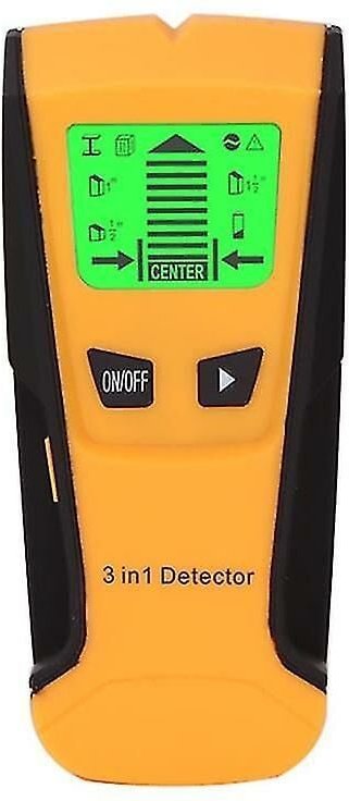 3-in-1-Metalldetektor zum Auffinden von Metall, Holz, Stollen, Wechselstromspannung, Live-Draht-Erkennung, Wandscanner, ...