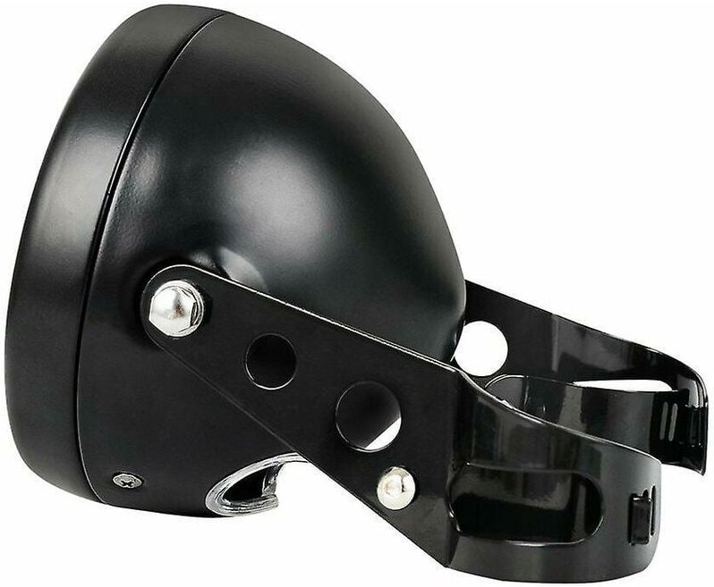 Woosien - 5,75-Zoll-Scheinwerferlampengehäuse, universeller Motorrad-Scheinwerferlampenschirm mit Montagehalterung