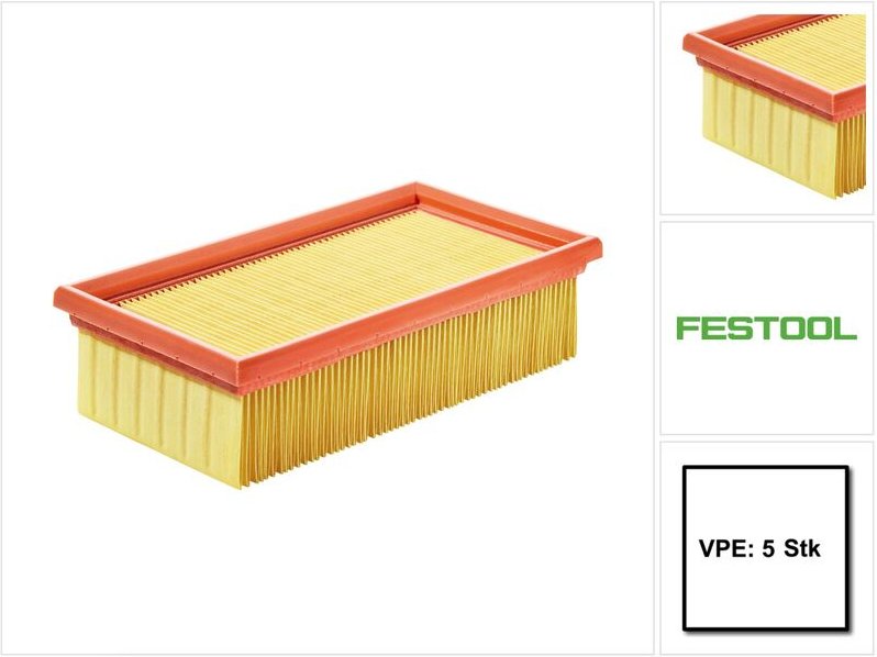 Hf-ct sys Hauptfilter cleantec - 5 Stück ( 5x 500558 ) - Festool