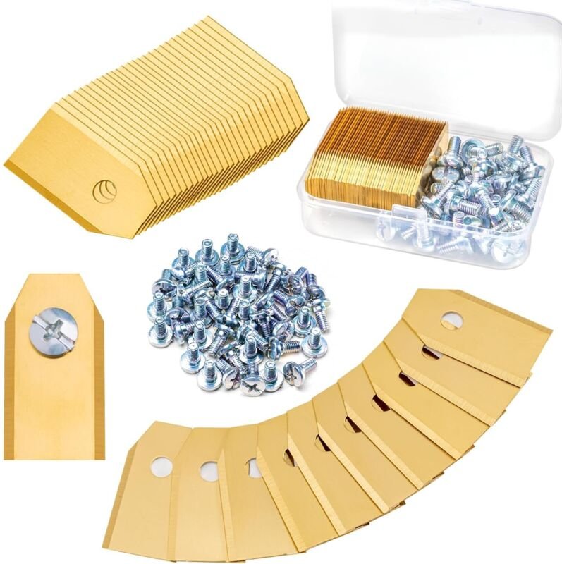 45 Ersatzmesser für Rasenmäher, universelle Ersatzmesser für alle Husqvarna Automower, Gardena, Yardforce und Mähroboter