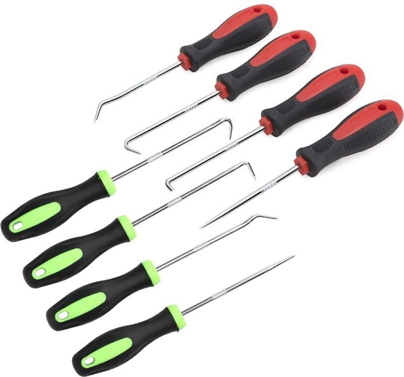 8-teiliges Präzisionsschraubendreher- und Pick-Set, Haken mit großer Reichweite, Pick und Haken, Präzisions-Pick und Hak...