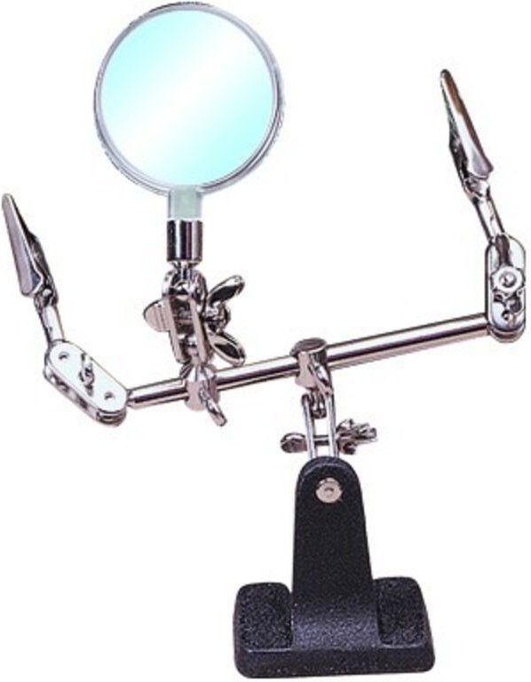 Lupe mit 3. Hand MAXICRAFT