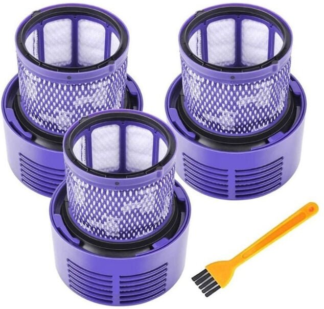 Vtizikl Filtre pour Dyson V10, 3 Filtres Pour Dyson V10 SV12 Aspirateur Accessoire Sans Fil