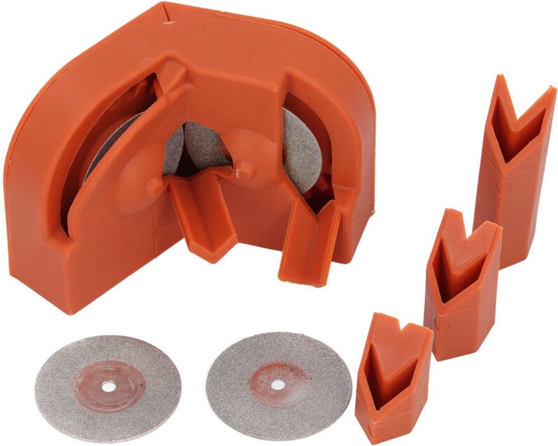 Elektrischer Bohrerschärfer, Mehrzweck-Bohrerschärfer für Bohrer, Truper Bohrerschärfer mit 3 Bohrerhaltergrößen für Han...