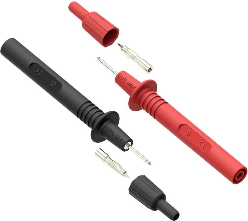 411 Prüfspitzen-Set Buchse 4 mm cat ii 1000 v, cat iii 1000 v Rot, Schwarz 1 St. - Electro Pjp