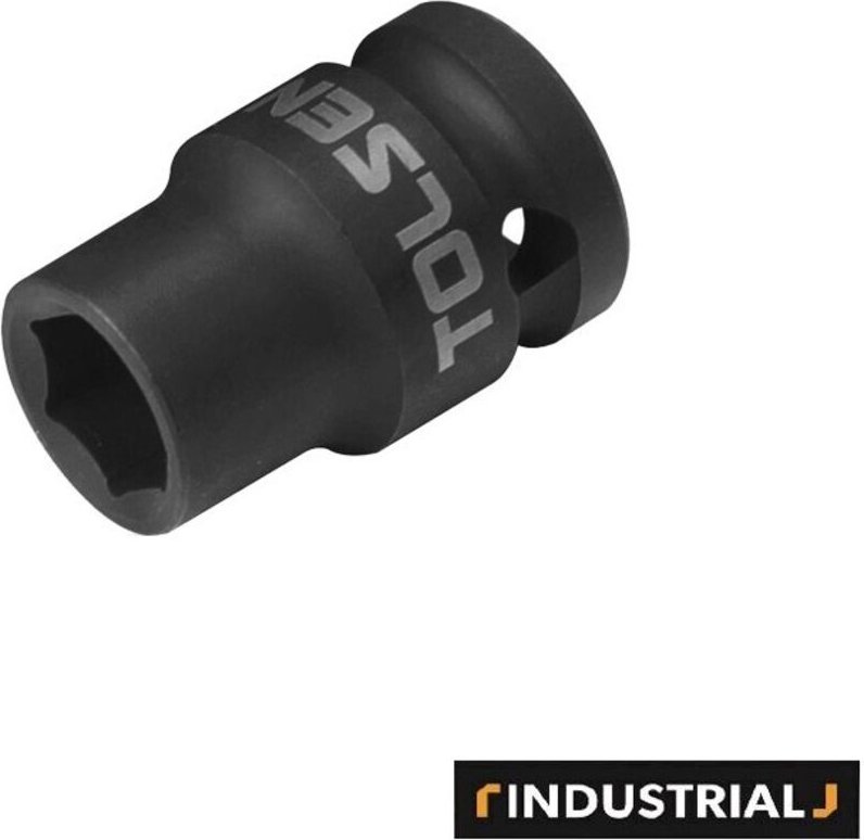 Kraft-Steckschlüsseleinsatz 1/2" - 22mm SOCKET, Chrom-Molybdän-Stahl, korrosionsbeständig, geschwärzt