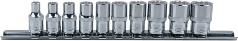 1/4' CHROMEplus 12-kant-Stecknuss-Satz, 10-tlg 4-13mm