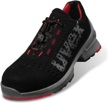 Uvex 1 - Sicherheitsschuhe S1 SRC ESD - Schwarz-Rot: 39