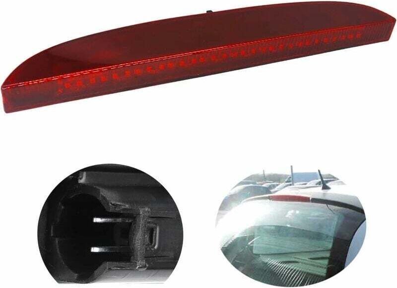 Dritte Bremsleuchte für Clio 2, obere dritte hintere Bremsleuchte Renault Clio II 1998-2006 7700410753 (Rot).