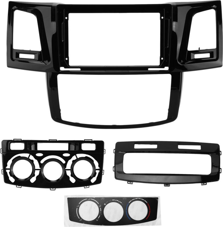 RASTKY Ersatz-Autoradioblende für Models und Fortuner, stilvolles Audiopanel für die Armaturenbrettverkleidung zur Aufwe...