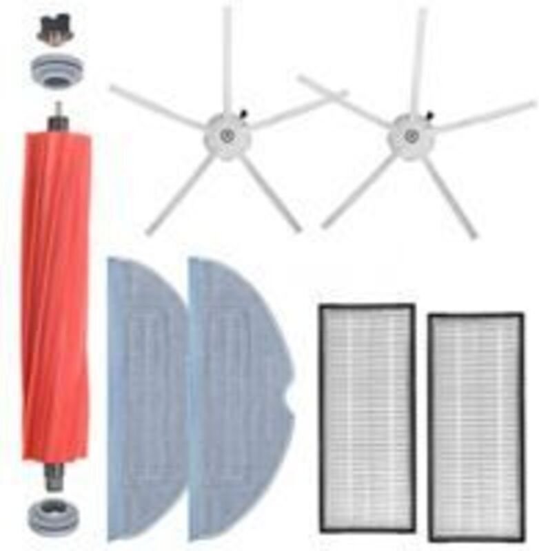 Zubehör für Xiaomi Roborock S7, Ersatzteile für Roborock S7, 1 Hauptbürste, 2 Seitenbürsten, 2 HEPA-Filter, 2 Reinigungs...