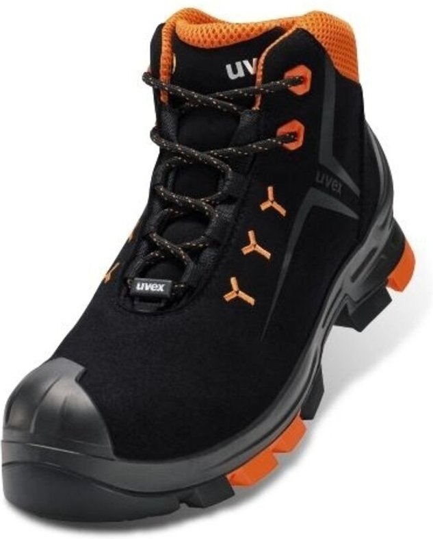 Uvex 6509142 2 Stiefel S3 65091 schwarz, orange Weite 10 Größe 42