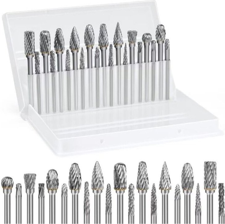 Hartmetall-Frässtift-Set, 1/8 Zoll Schaft, Stabschleifer, Rotationswerkzeug